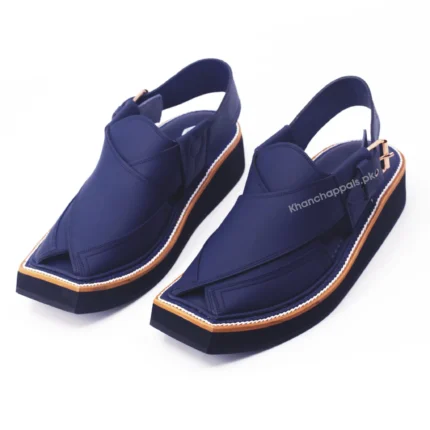 ⭐ "Peshawar Crest" – Premium Navy Peshawari Chappal ⭐