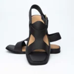 "Premium Black Panjedar Peshawari Chappal – Handcrafted Soft Leather Elegance" - Image 3